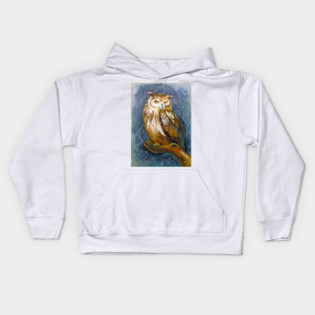 Owl Kids Hoodie by OLHADARCHUKART